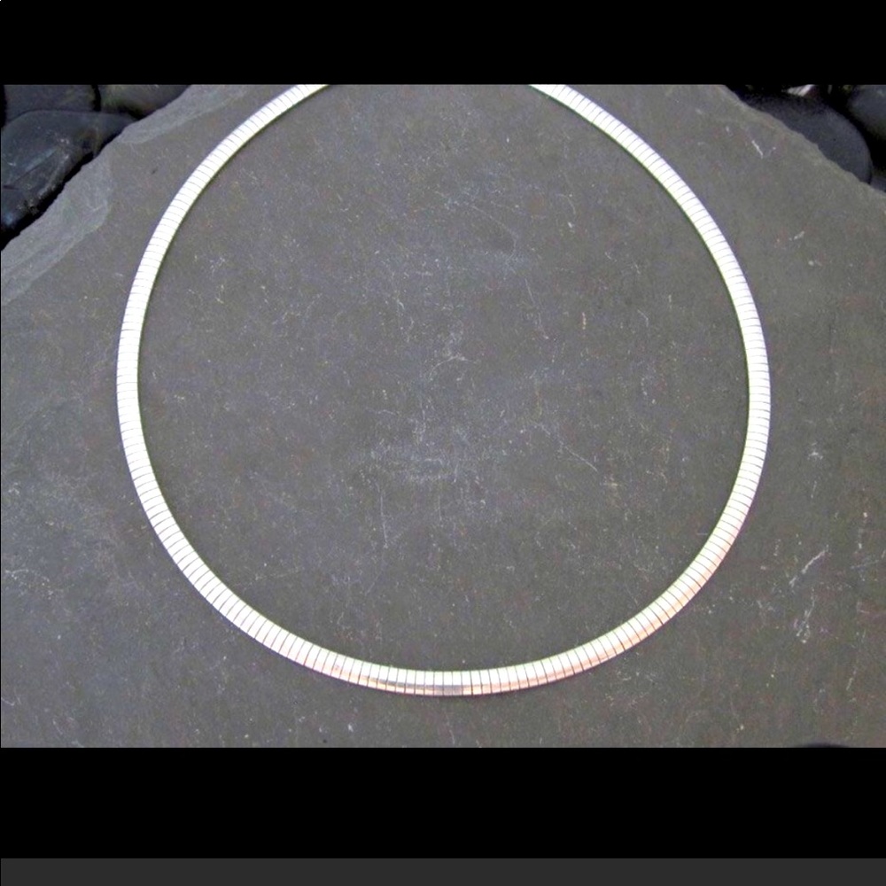 Beautiful silver plated omega Necklace
